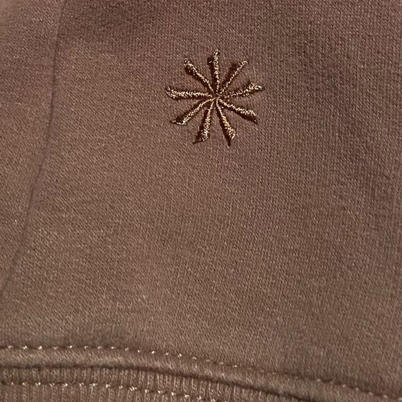 Athleta Brown Hoodie Pullover Sweatshirt Soft Fleece Women's Size L - Picture 5 of 5